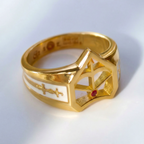 18k gold ring