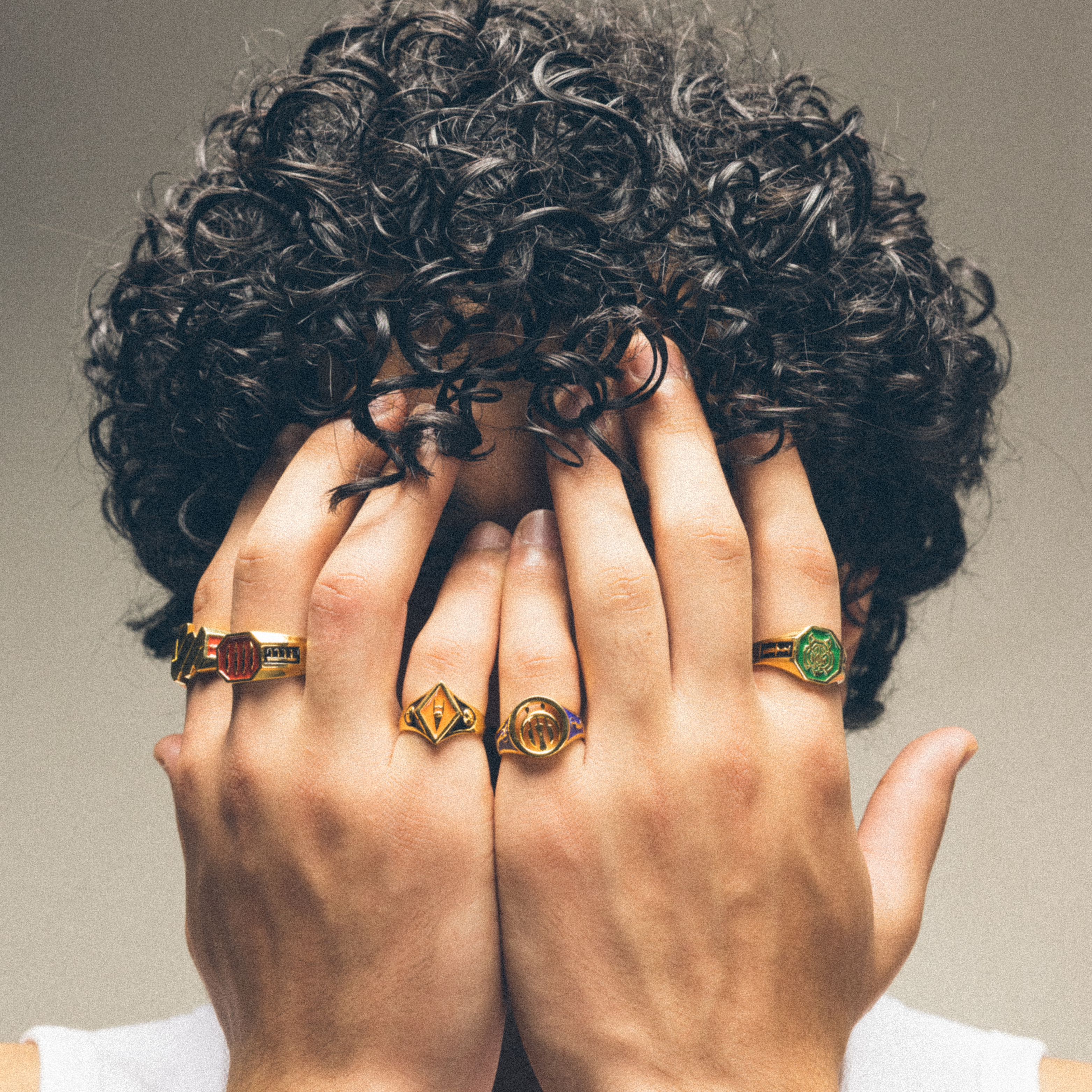 gold rings on hand 