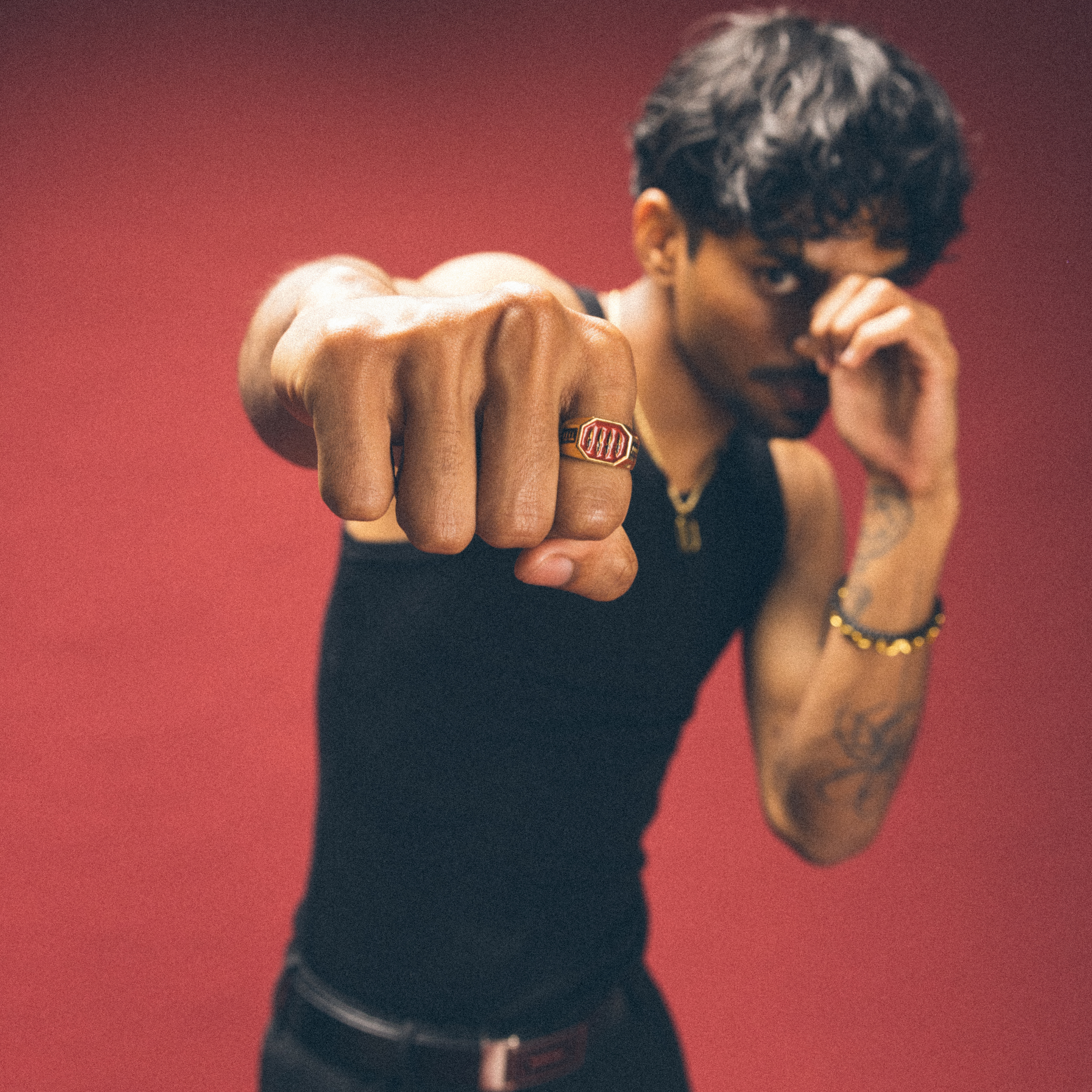 gold tiger claw ring boxing